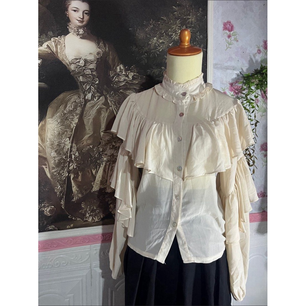 Blouse Ruffle Vintage