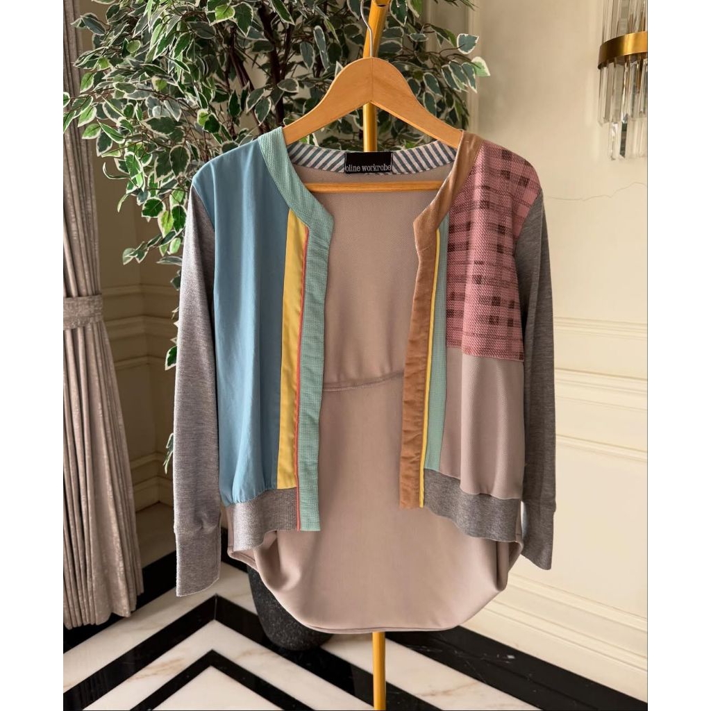PRELOVED OLINE WORKROBE_BAJU UNIK_OLINE WORKDROBE ORIGINAL_CARDI_CARDIGAN_OUTER_OUTERWEAR_ASIMETRIS_