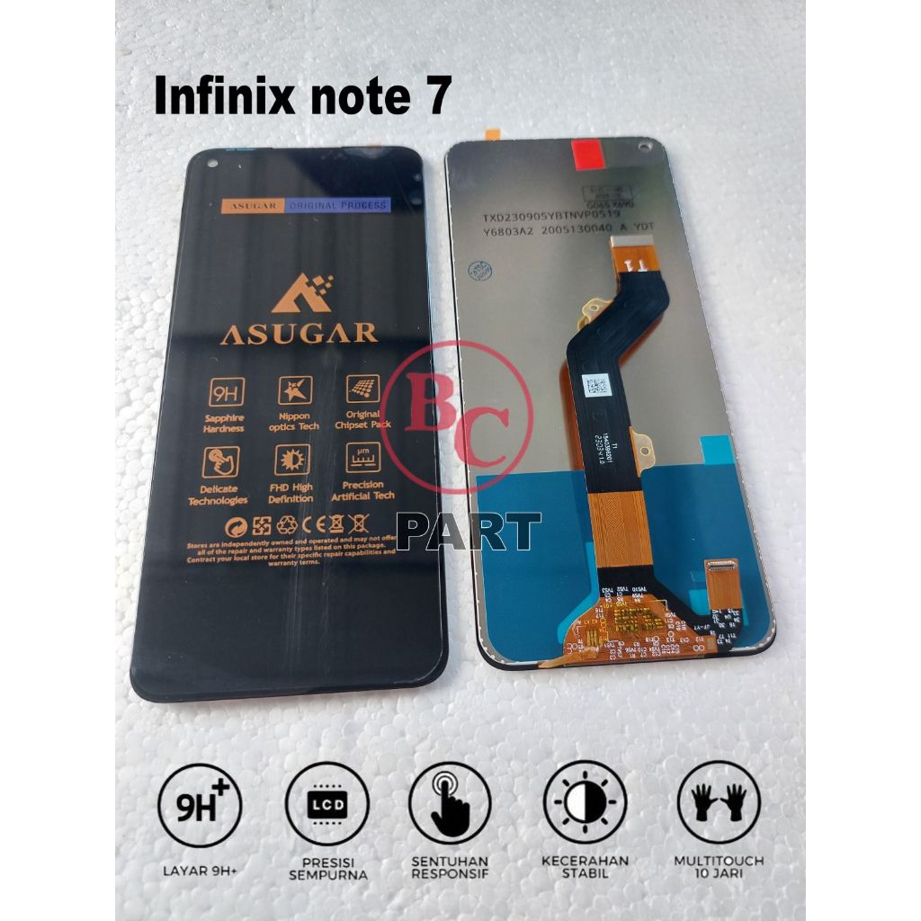 LCD TOUCHSCREEN INFINIX NOTE 7 FULLSET ORIGINAL ASUGAR