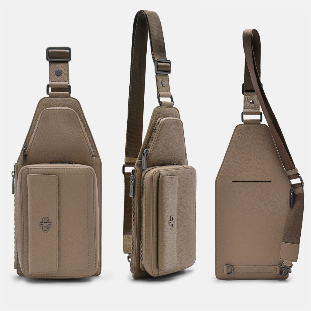 Tas Selempang Pria Pedro Casual Sling Pouch Man Tumbled Waist Bag Original Cowok Laki-Laki