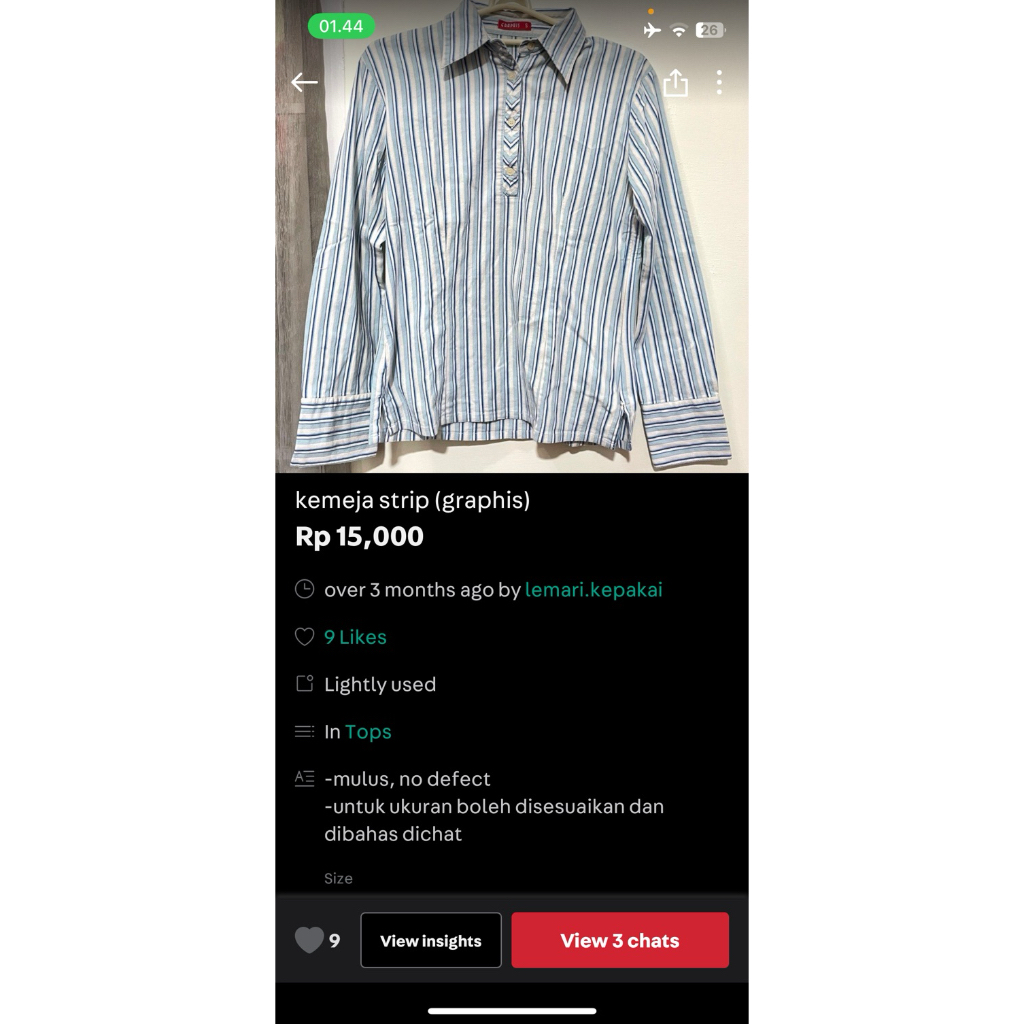 kemeja strip (graphis)