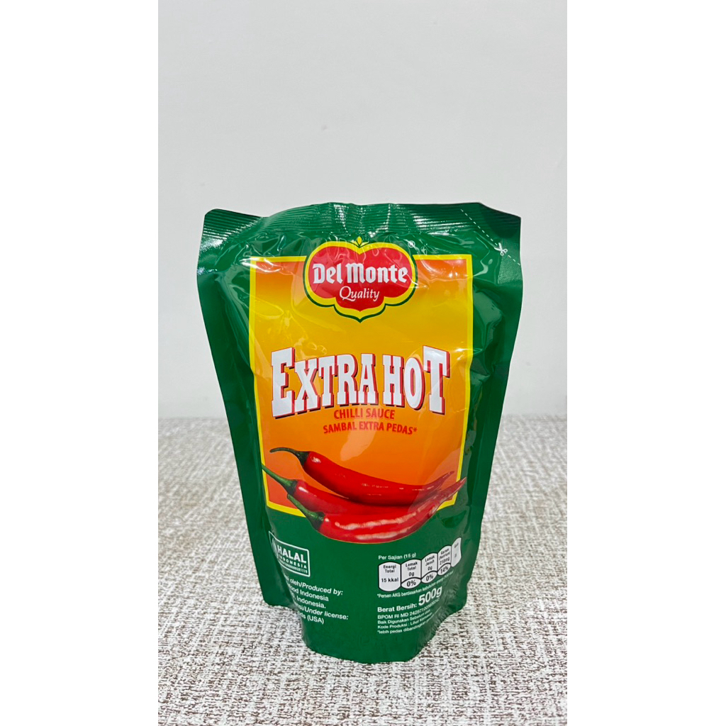 

saus/sauce del monte 500gr extra hot