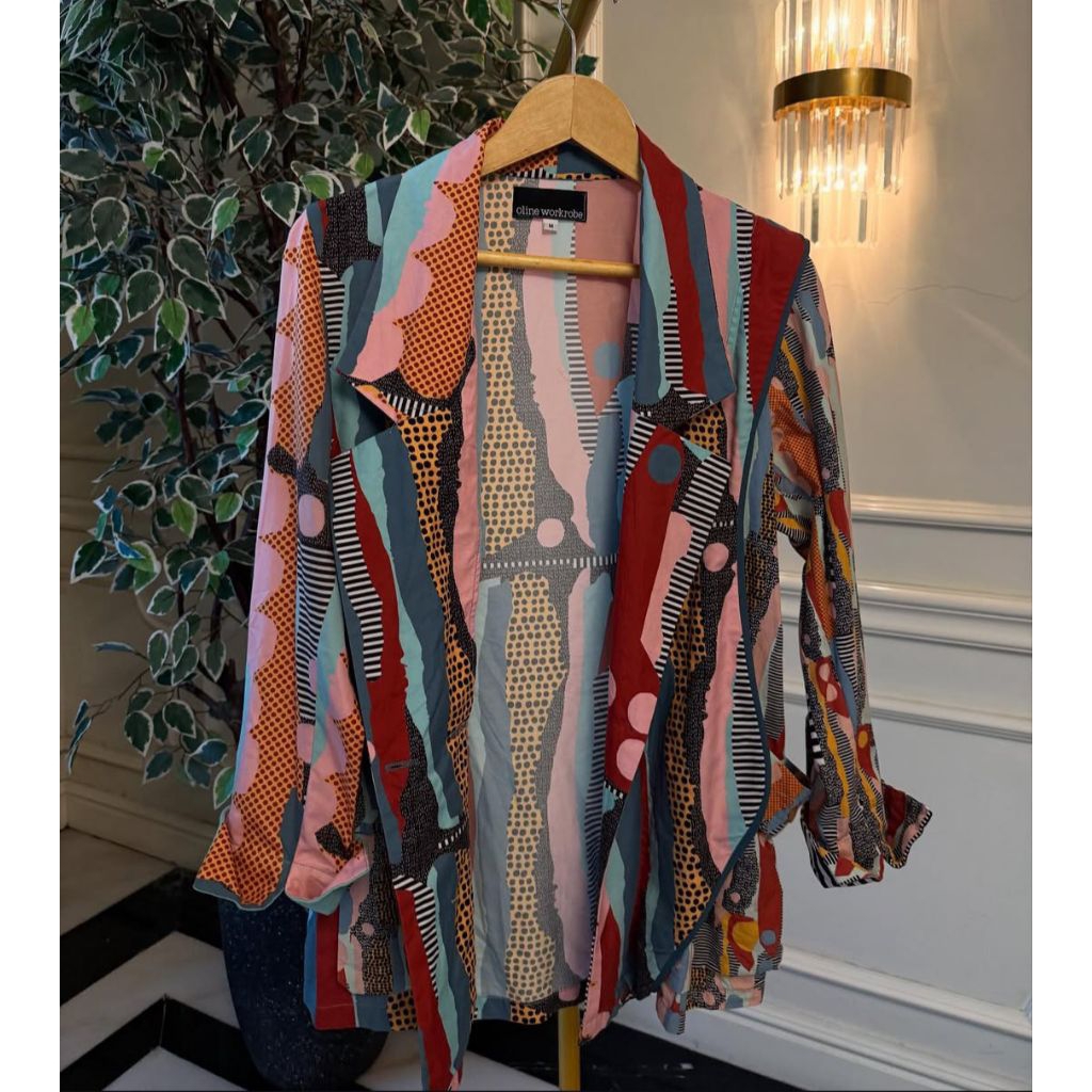 PRELOVED OLINE WORKROBE_BAJU UNIK_OLINE WORKDROBE ORIGINAL_CARDI_CARDIGAN_OUTER_OUTERWEAR_ASIMETRIS_