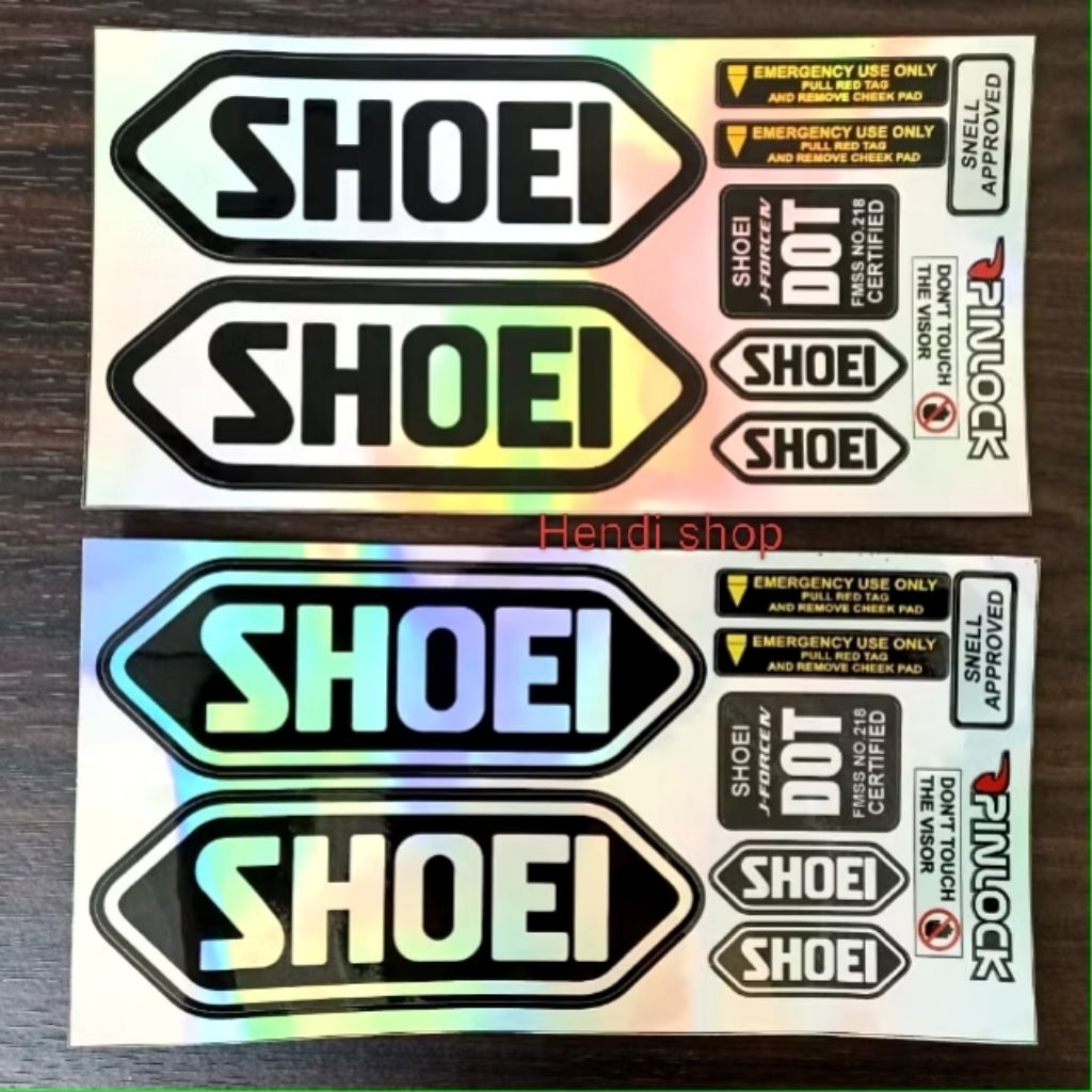 stiker helm Kyoto Shoei 1set hologram
