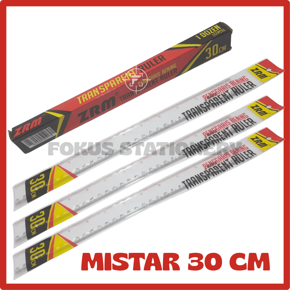

Penggaris 30 Cm Plastik / Penggaris ZRM 30 CM / Penggaris 30 Cm Zrm