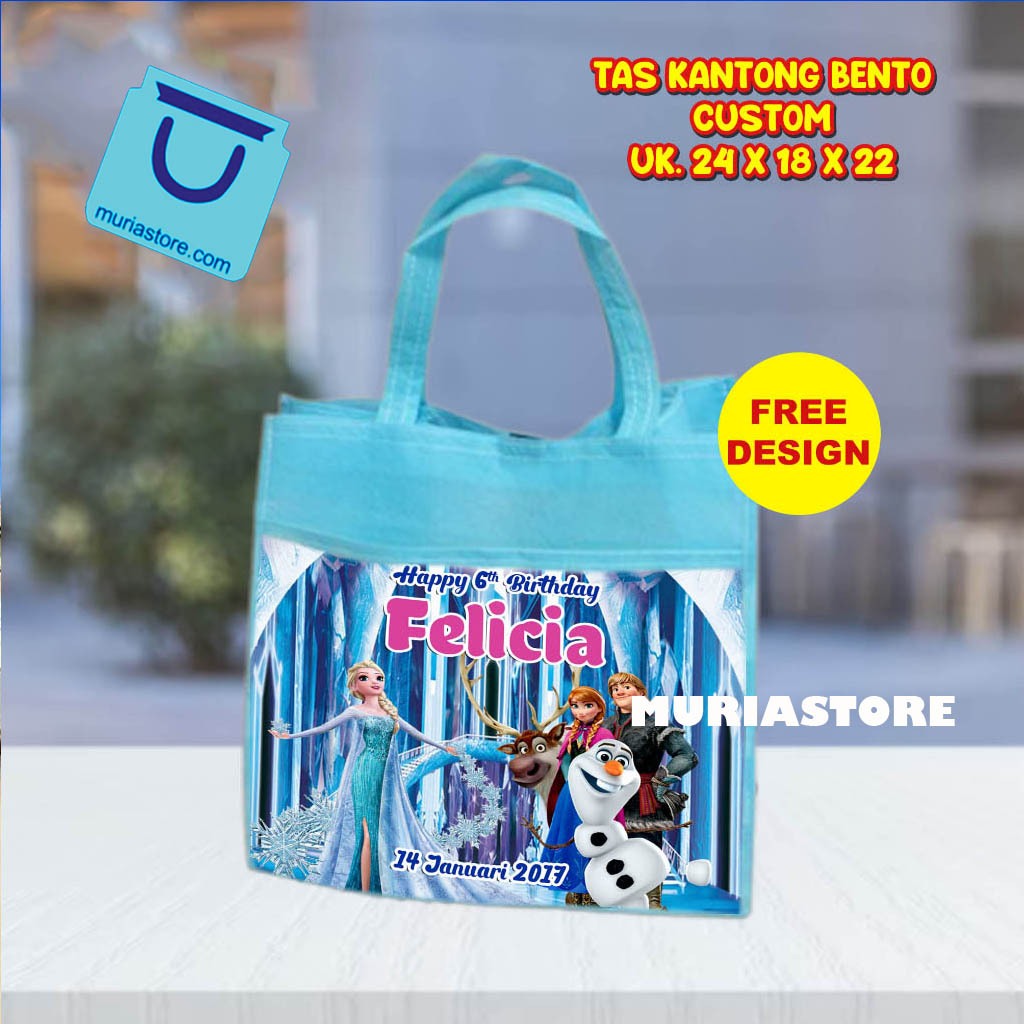 

FREE DESAIN CUSTOM GOODIE BAG KANTONG BENTO ULTAH - CUSTOM NAMA TERMURAH