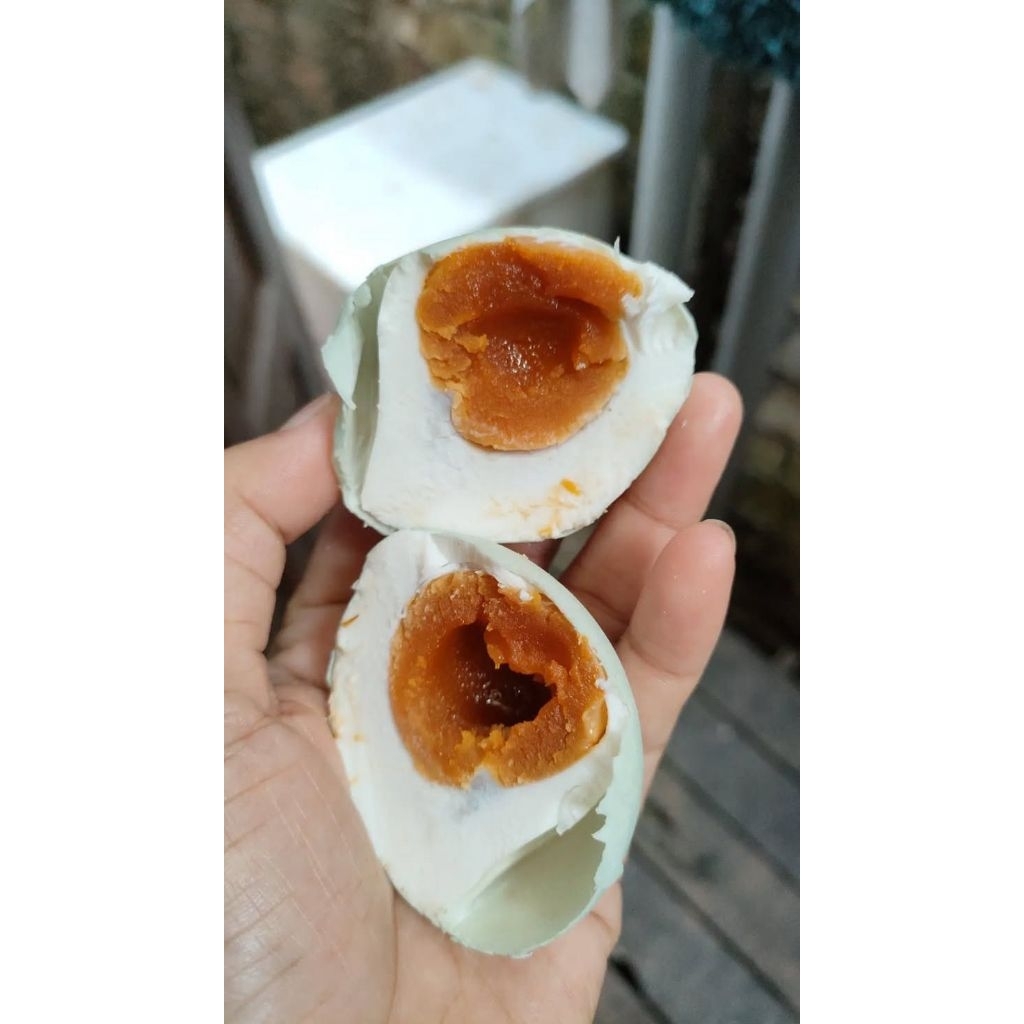 

Telur asin super berminyak, sesuai dengan foto dan video ,kwalitas homemade di kukus 5 jam , tahan berbulan bulan di suhu ruangan