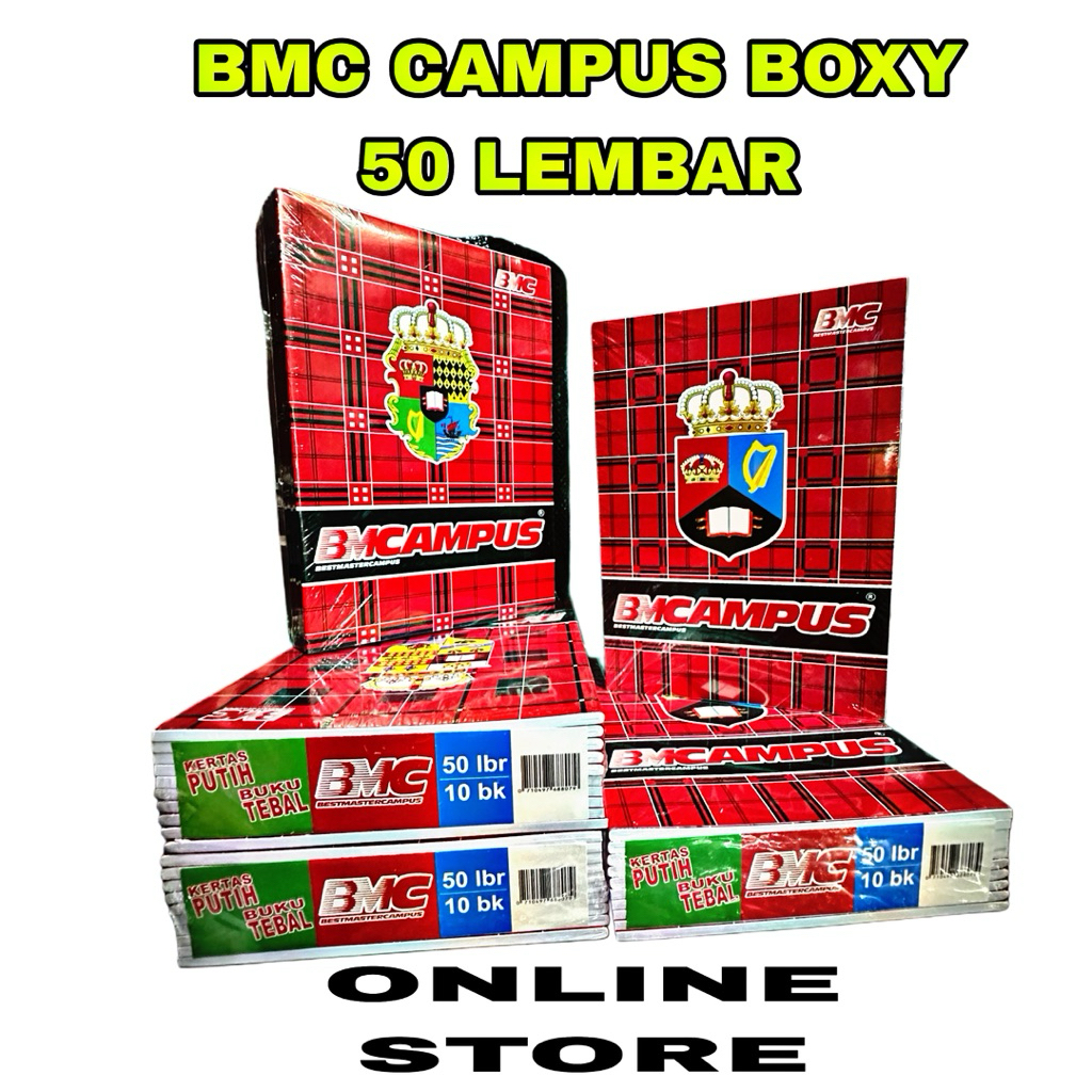 

buku tulis BMCAMPUS isi 50 Lembar (1pack/10pcs)