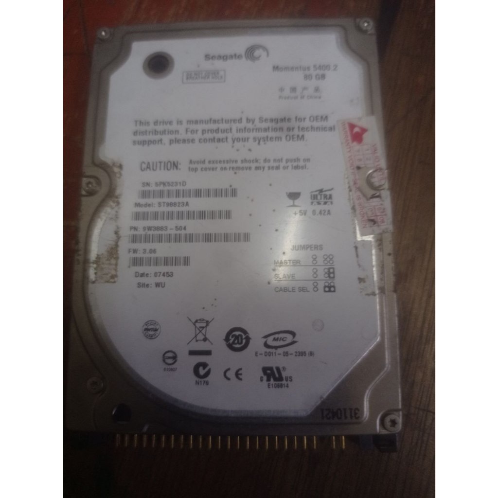 Hardisk ATA 2.5 inci/laptop