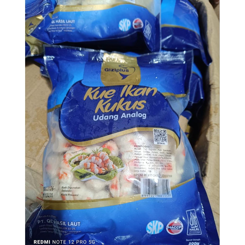 

giziplus kue ikan kukus udang analog 500 gr