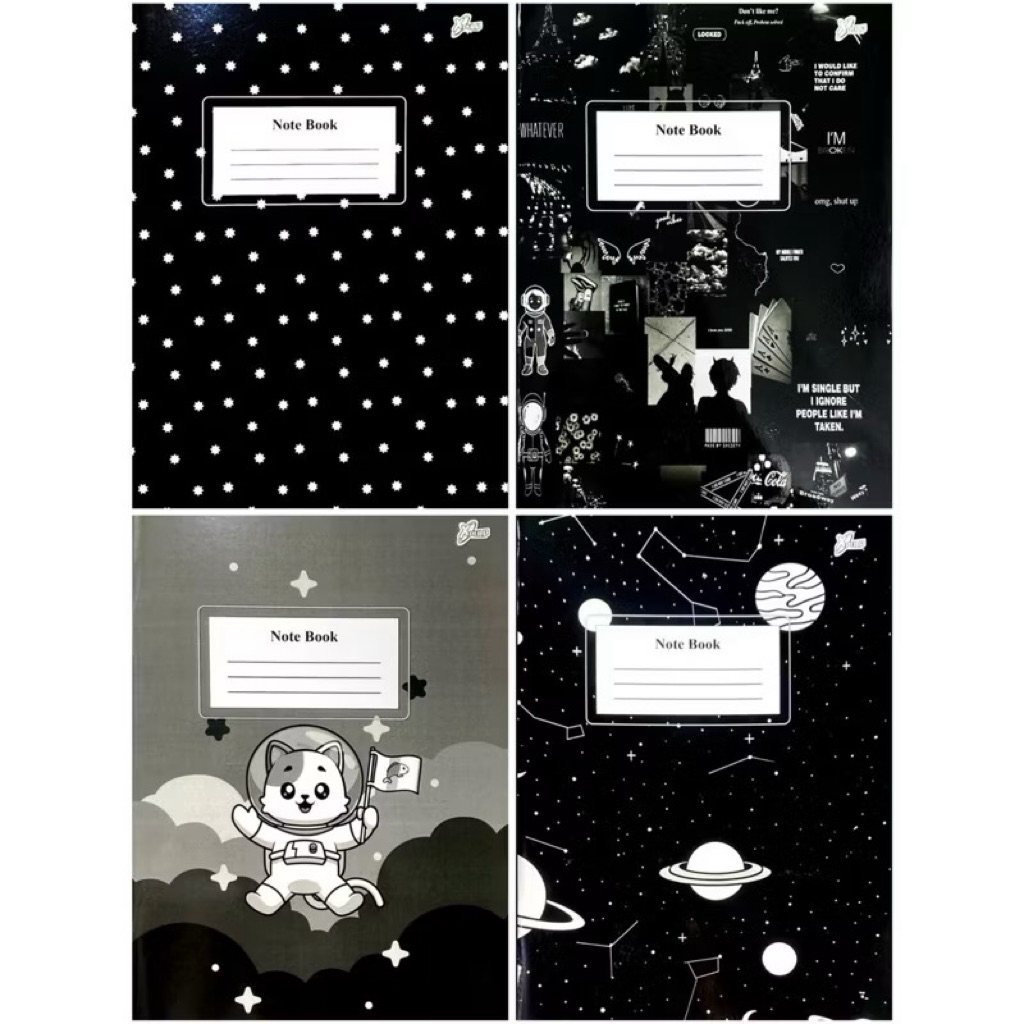 

BUKU TULIS BOXY XPULP BLACK&WHITE 42 LEMBAR (10 BUKU)