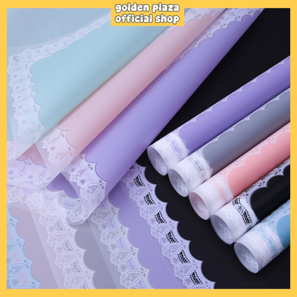 

(20 LEMBAR) Kertas Bunga Motif Renda Warna Flower Wrapping Paper Renda Kertas Buket Bunga Florist KB6175