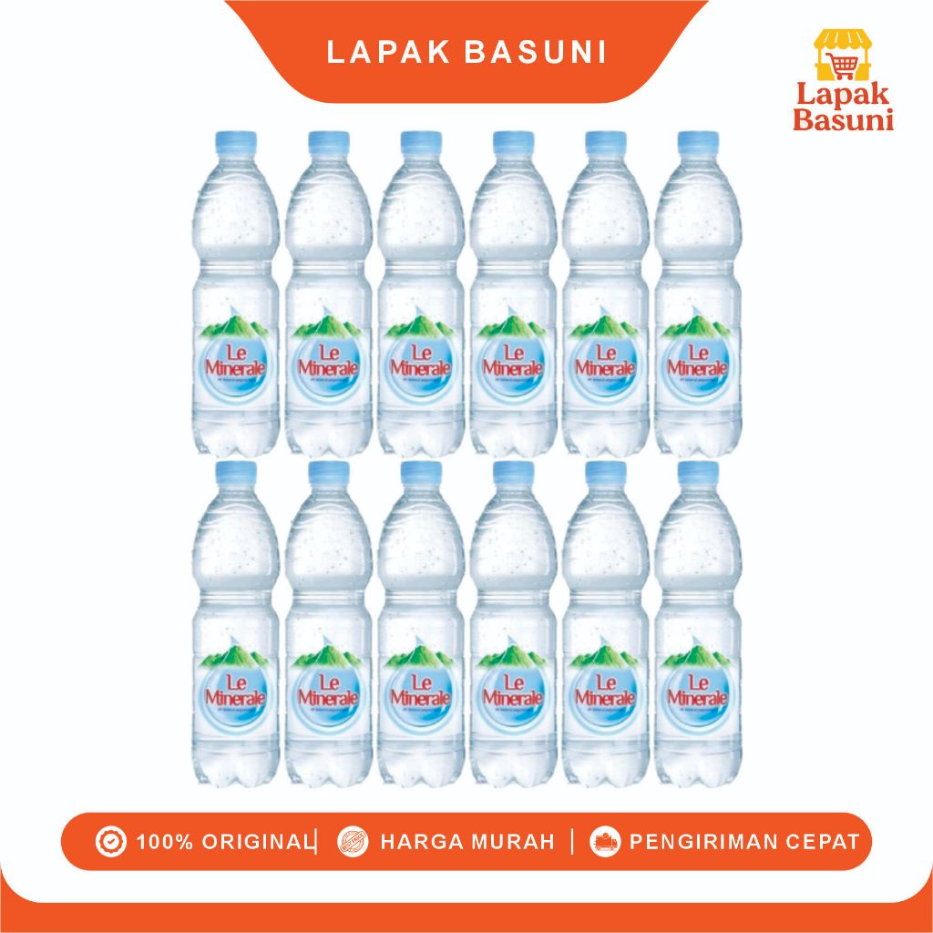 

Leminerale 600ml Paket Beku Dingin Isi 12Pcs