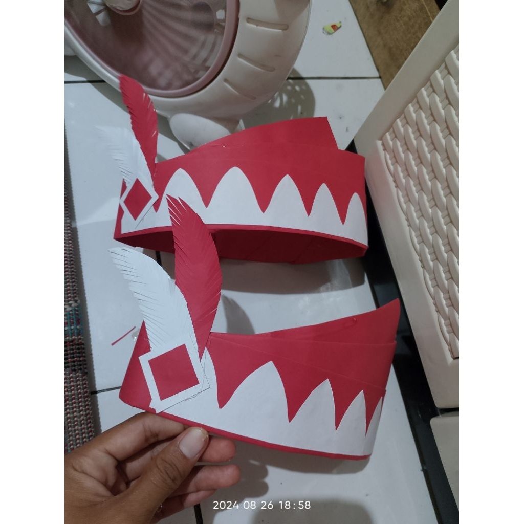 Topi/ Aksesoris 17 agustus (kertas karton)