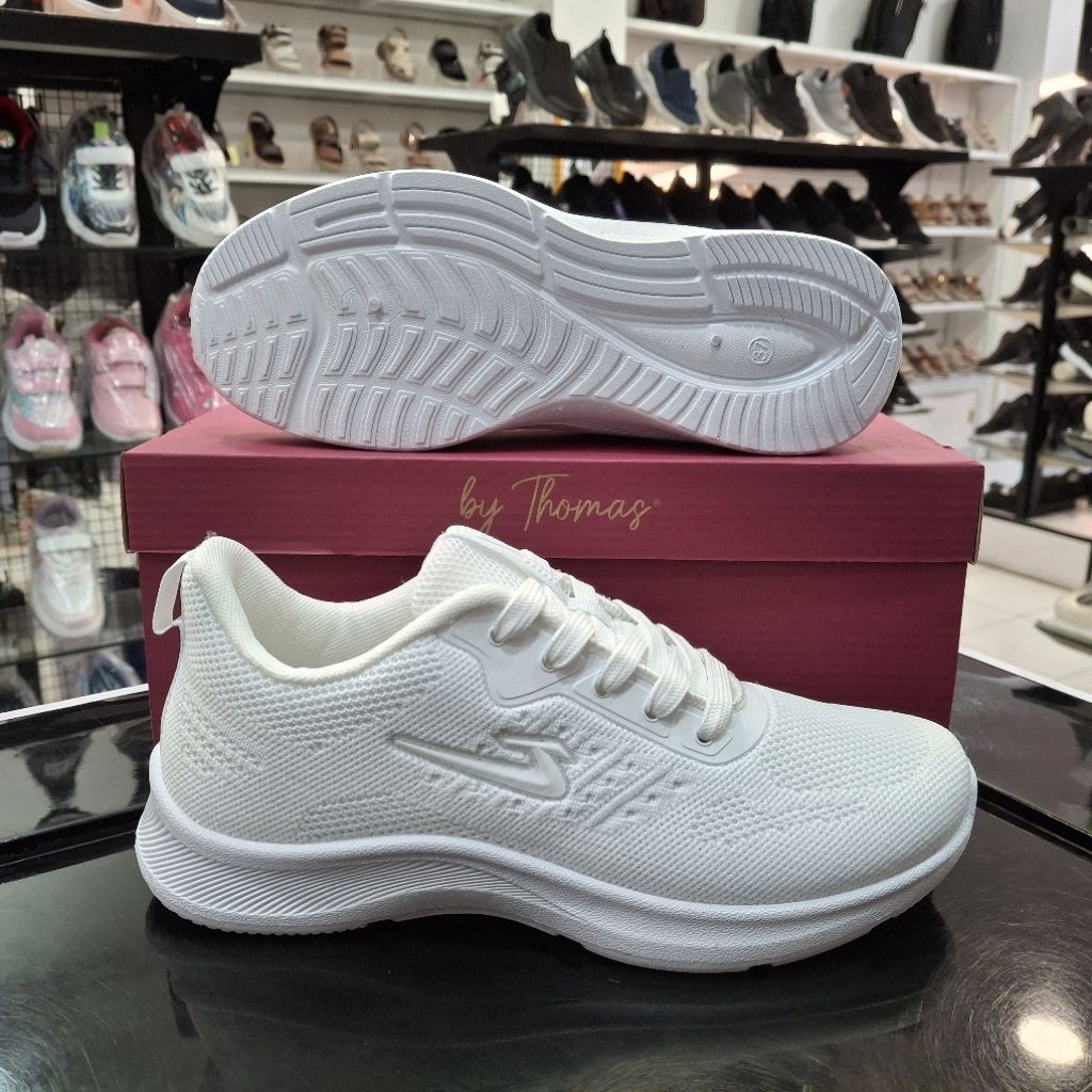 THOMAS Sepatu Sneakers Wanita | Rajut W-7108 | Putih