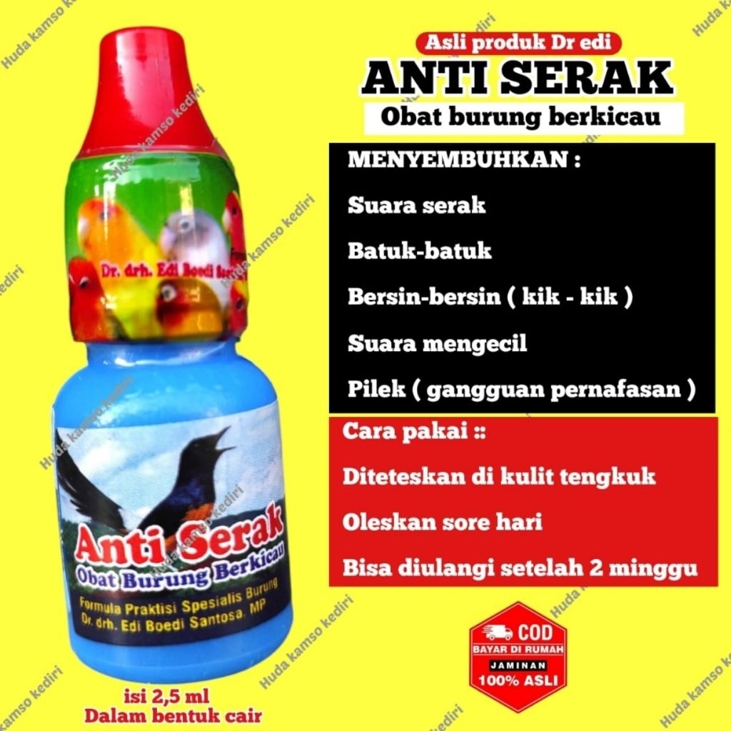 ANTI SERAK OBAT ANTI SERAK BURUNG