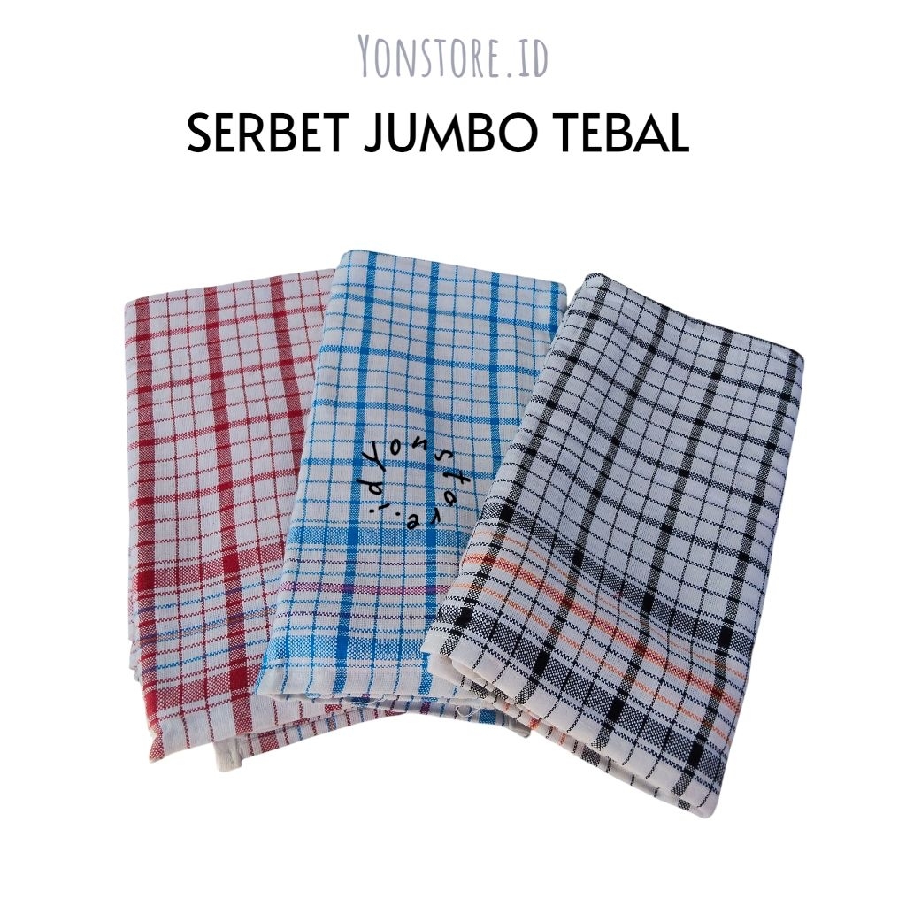 Serbet (Jokowi) 1 Lusin Serbet Jumbo Tebal 60X60 Cm Serbet 1 Lusin 12 Lembar / Serbet Makan / Serbet