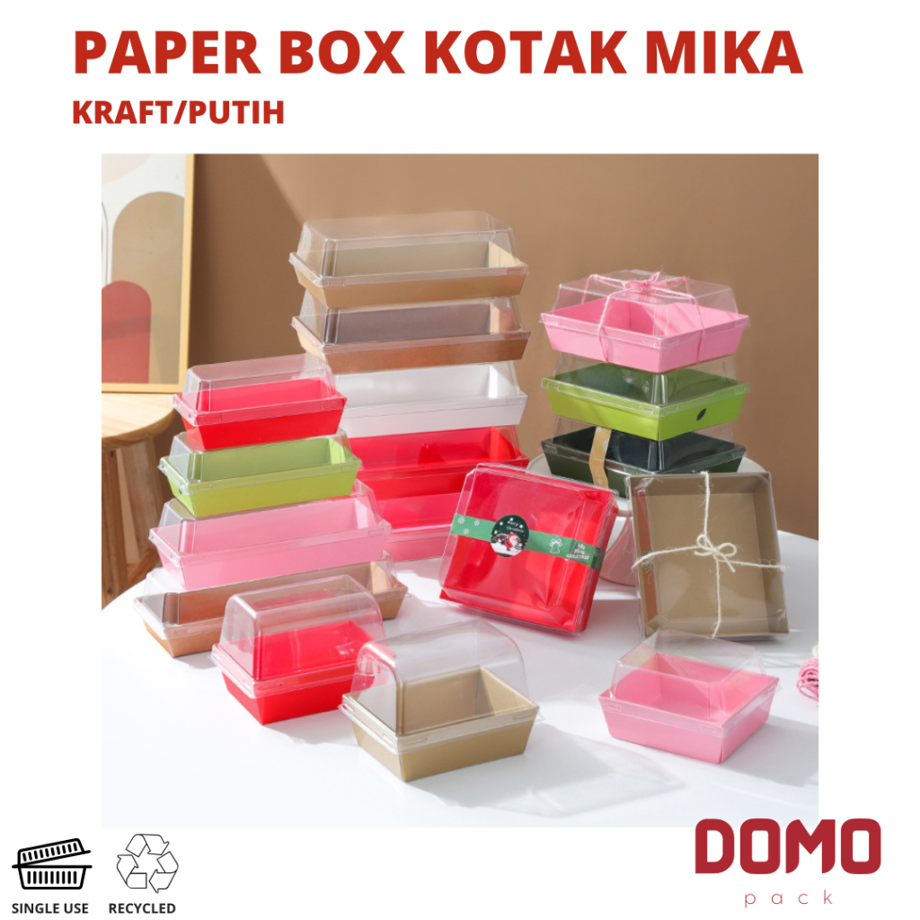 

Kotak Kue + Tutup Mika kue isi 10pc