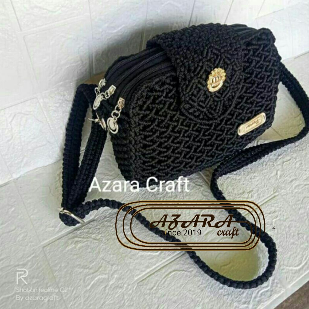 Azara Tas Tali Kur (Original Design & Produk) - Tas Selempang Adara (muat buku tulis) / Tas Selempan