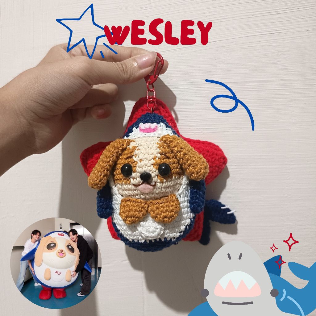 wesley gmmtv keychain/ wesley gmmtv crochet/ wesley/ GMMTV/ amigurumi/ crochet