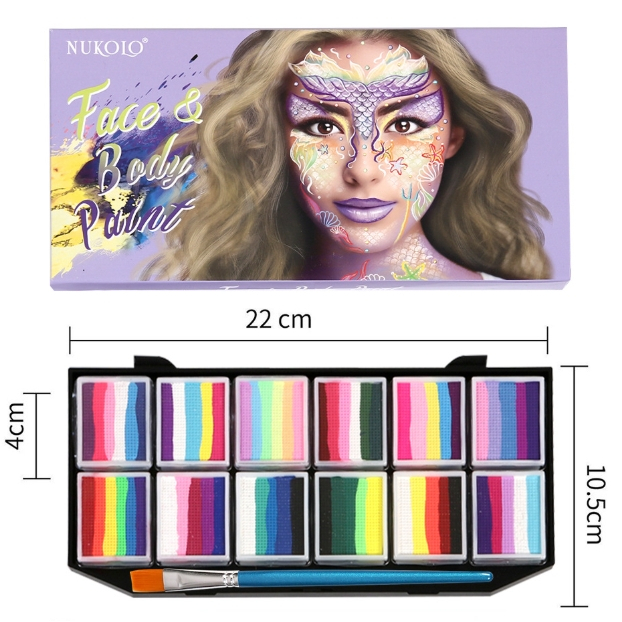 

Face Painting Make Up Set Water Base DIY Makeup Palette Professional Colors Safe Non Toxic Art Painting