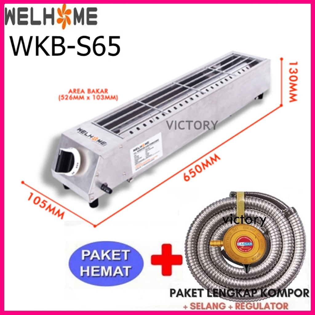 Kompor Sate Welhome WKB-S65 / Kompor Panggangan Sate Serbaguna