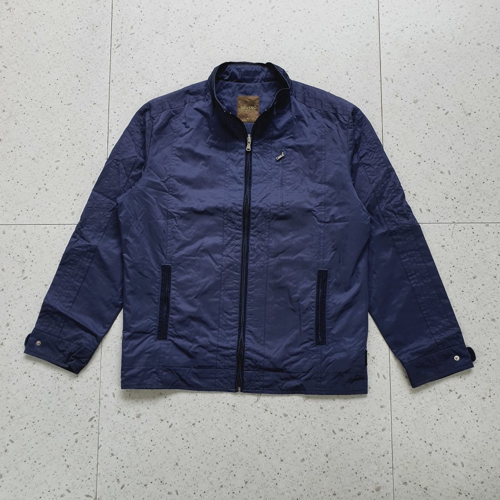 Jaket Windbreaker Parasut SPASSO / Size M sd L - LD 56 cm / Bekas - Second - Preloved