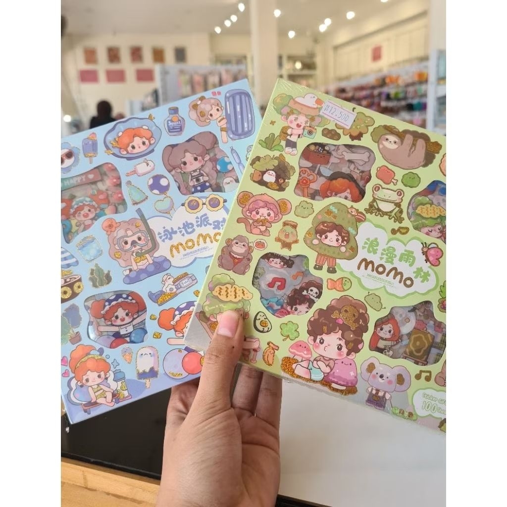 

Stiker Box Motif Karakter Kartun Sticker Momo Dan Labubu Dekor Dairy Jurnal