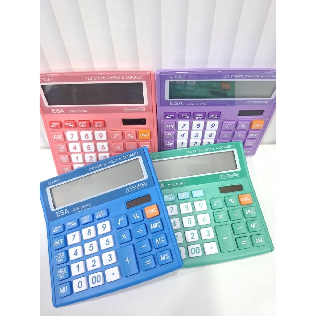 

Kalkulator Calculator ESA-555NC 12 Digit