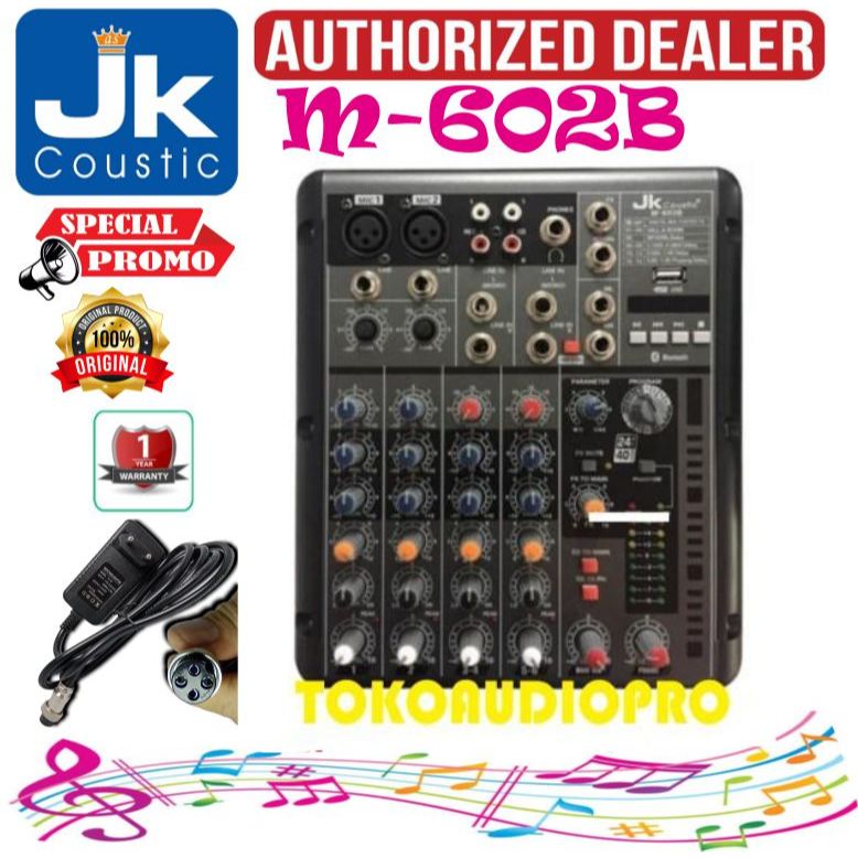 JK Coustic M602b M-602B Mixer Audio