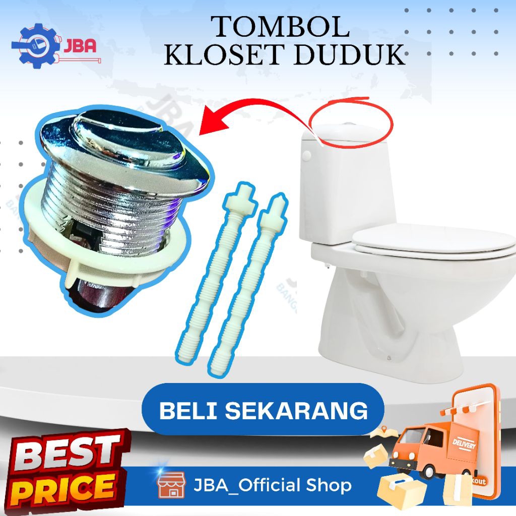 Tombol Closet Duduk / Tombol Flush Toilet Duduk