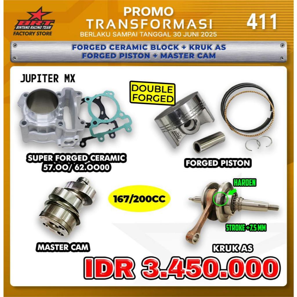 PAKET BLOK PISTON JUPITER MX CERAMIC BRT