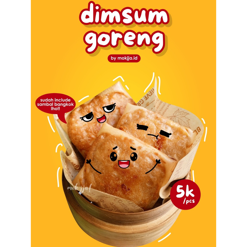 

[SATUAN] Dimsum Goreng Keju Lumer Homemade Kemasan Frozen + Sambal Bangkok