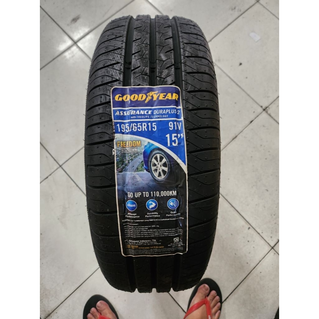 Ban Goodyear Assurance Duraplus 2 195/65/R15 91V Tubeles