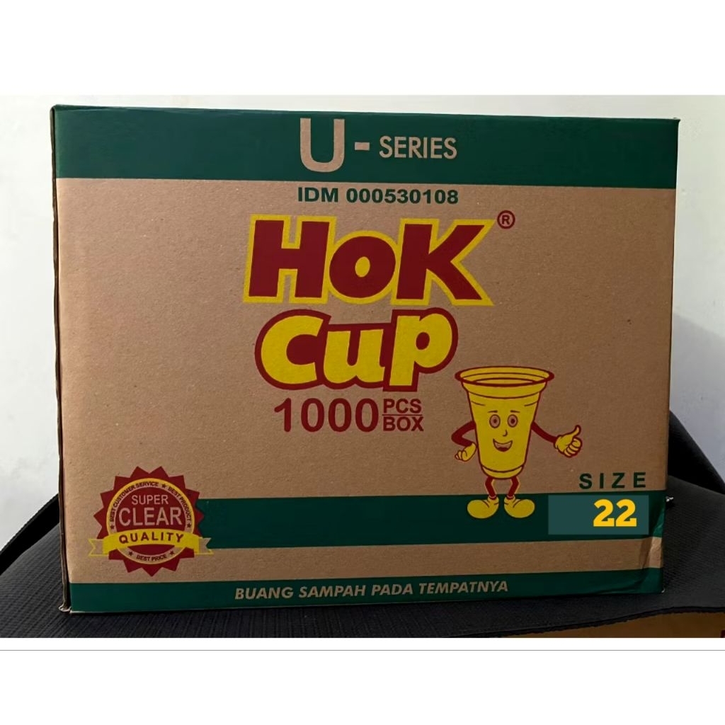 [ 1Dus /1000pcs ] Gelas Cup Oval 22oz