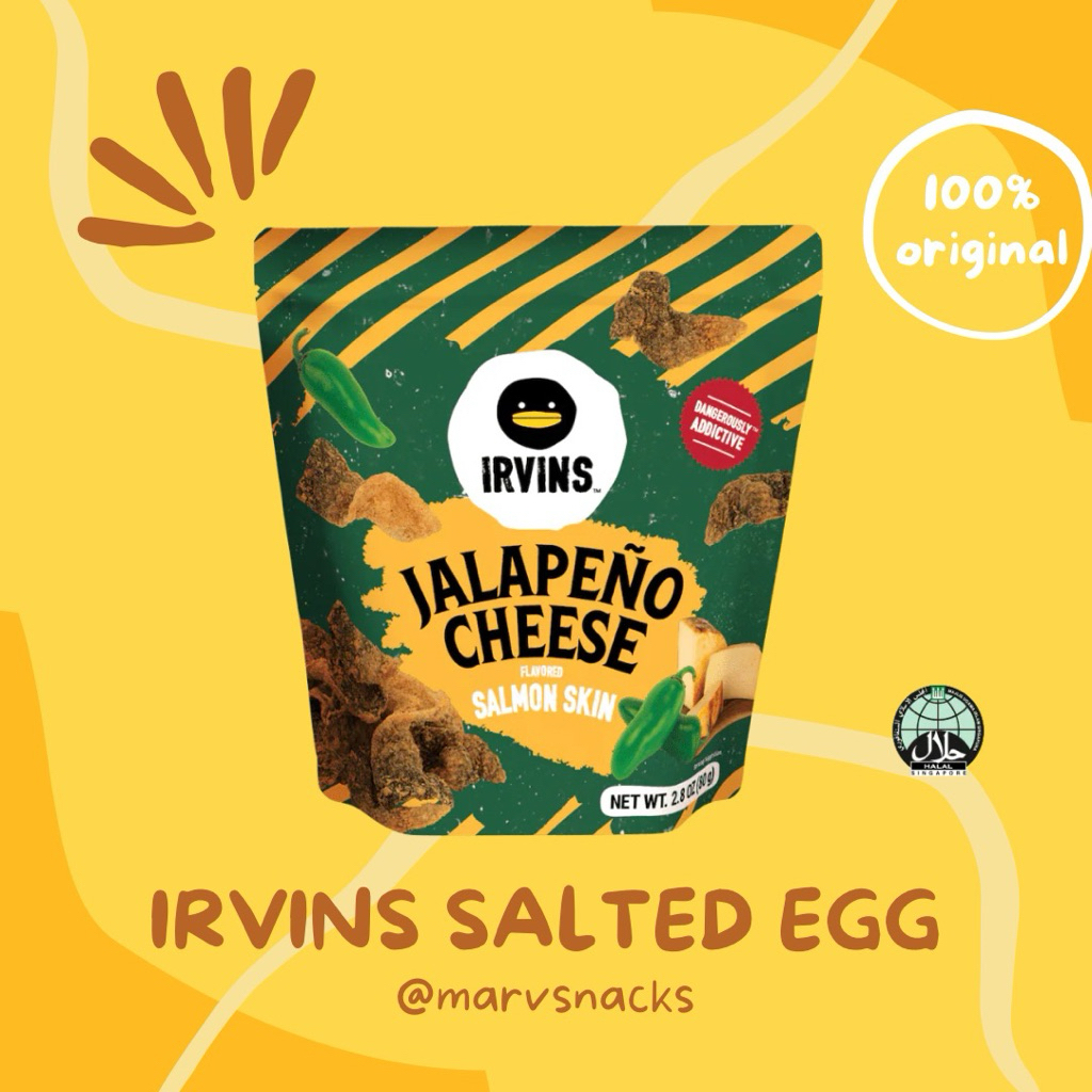 

IRVINS Jalapeno Cheese Salmon Skin (80 grams)