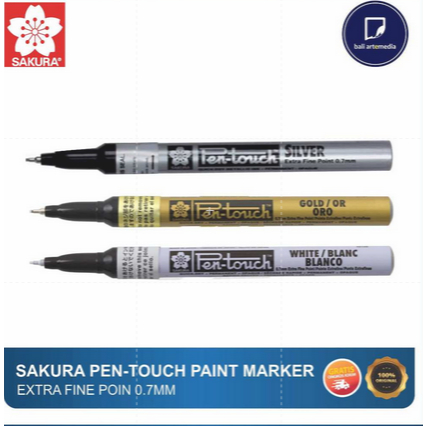 

Sakura - Pen-Touch Paint Marker - Extra Fine Point 0.7 mm - Marker Pen Permanent - Bali Art supplies