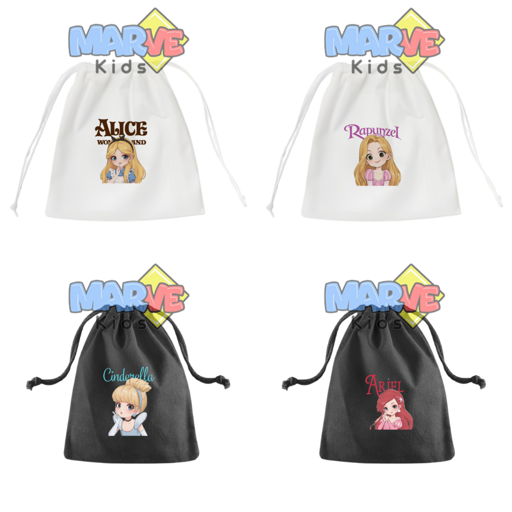 

Tas Pouch Bag Kecil Ulang Tahun Princess Disney Tas Souvenir Hampers Ultah Goodie Bag