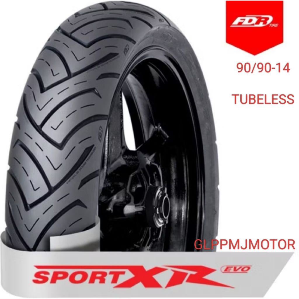 Ban Luar FDR 90/90 Ring 14 Sport Xr Evo Ban Belakang Motor Matik Beat Vario Scoopy Mio Type Tubeless