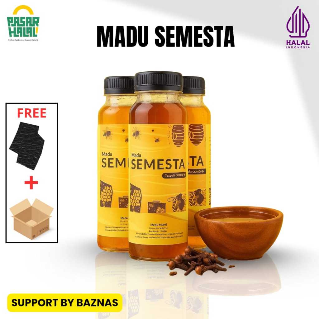 

Madu Semesta Madu Murni Madu Asli Madu Sehat Madu Hutan Honey 250 ML | Original Tanpa Bahan Pengawet
