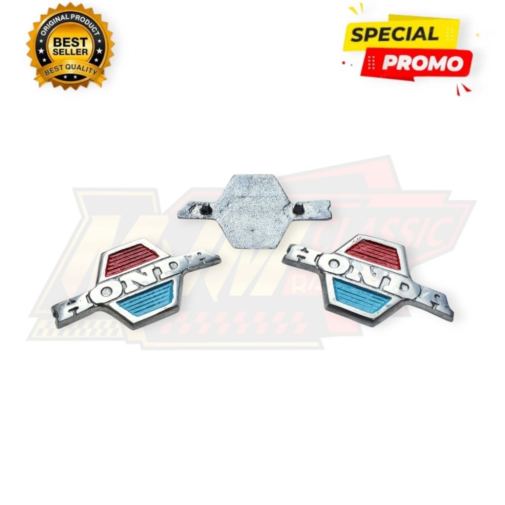 Logo Emblem Sayap Motor Honda C70 Bahan Tebal