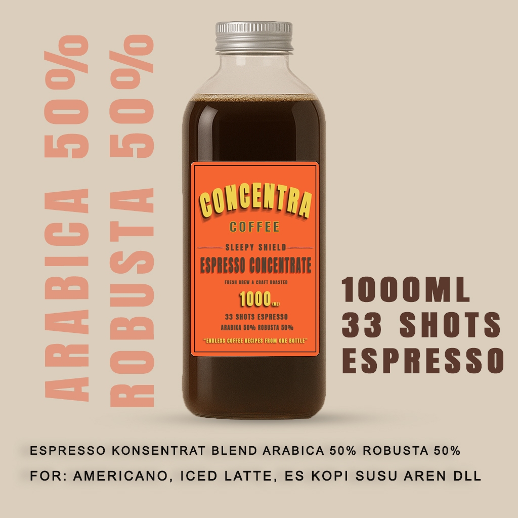 

Concentra Espresso Konsentrat Kopi Blend 50/50 Arabika Robusta 1 Liter