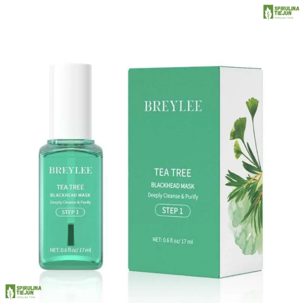 (ORIGINAL) Breylee Tea Tree Blackhead Mask (STEP 1) Pembersih Komedo 17ml / Masker Komedo,BREYLEE ST