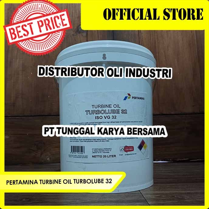 PERTAMINA TURBINE OIL TURBOLUBE 32 ( 20 Liter - Oli Turbin)
