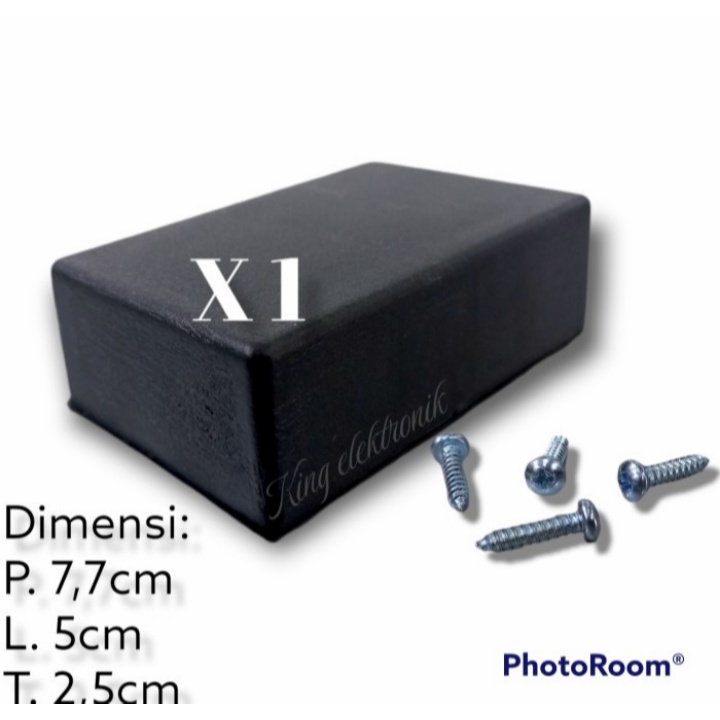 BOX KOTAK HITAM ELEKTRONIK DIY X1 PVC SERBAGUNA