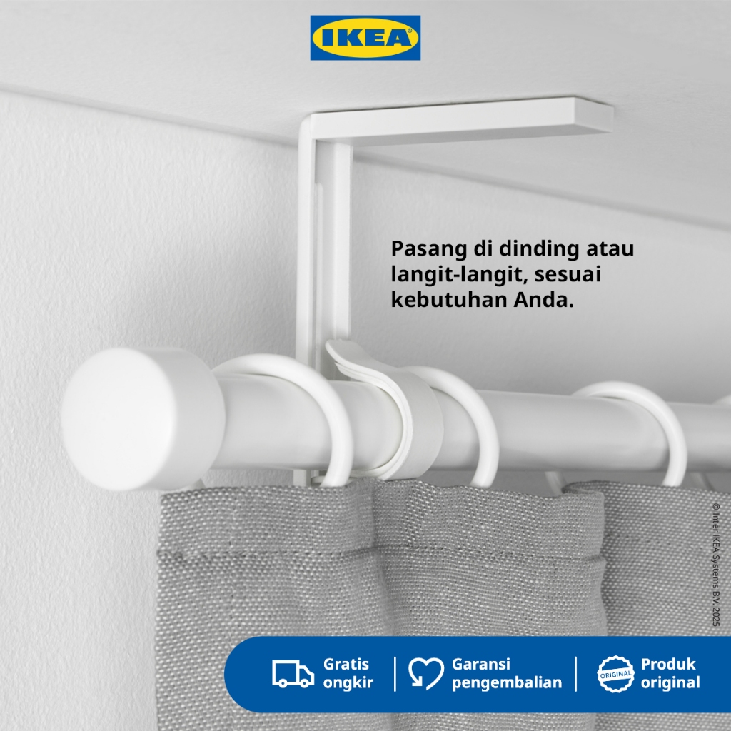 IKEA BETYDLIG Bracket Dinding / Plafon Untuk Batang Gorden