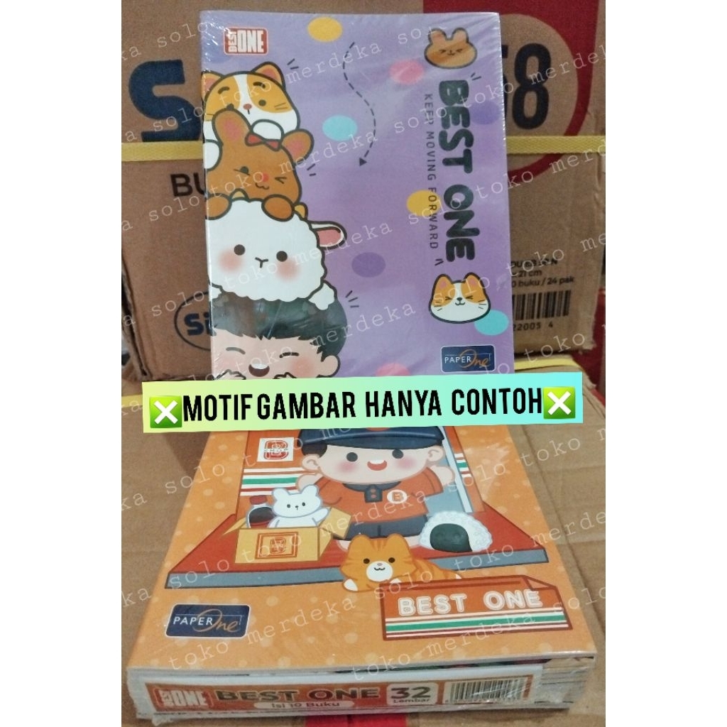 

Buku Tulis 32 lembar BestOne (motif random)