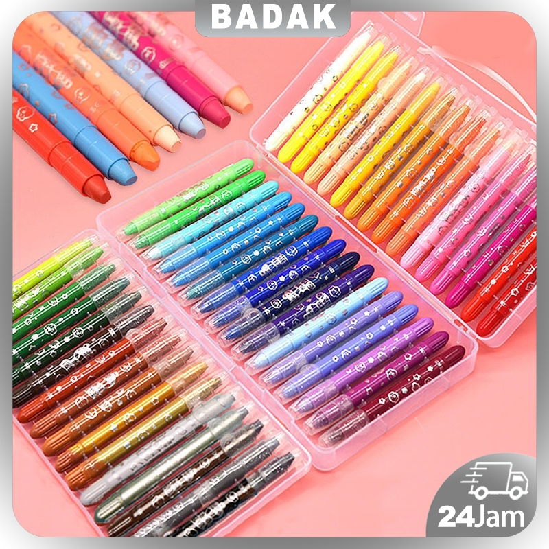 

CRAYON GRASP / CRAYON GRASP MATA SEDANG / WATER SOLUBLE CRAYON / KRAYON WARNA / SILKY CRAYON