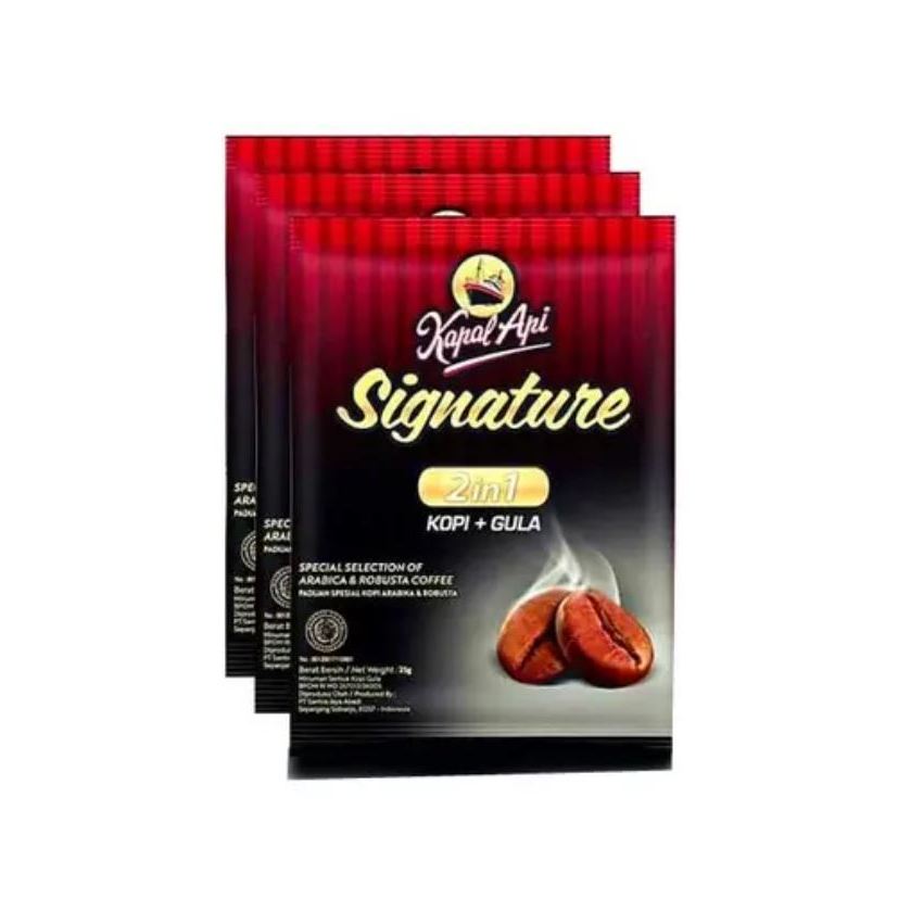 

Kopi Kapal Api Siganture 2 in 1 Renceng Sachet 10 x 25 Gram