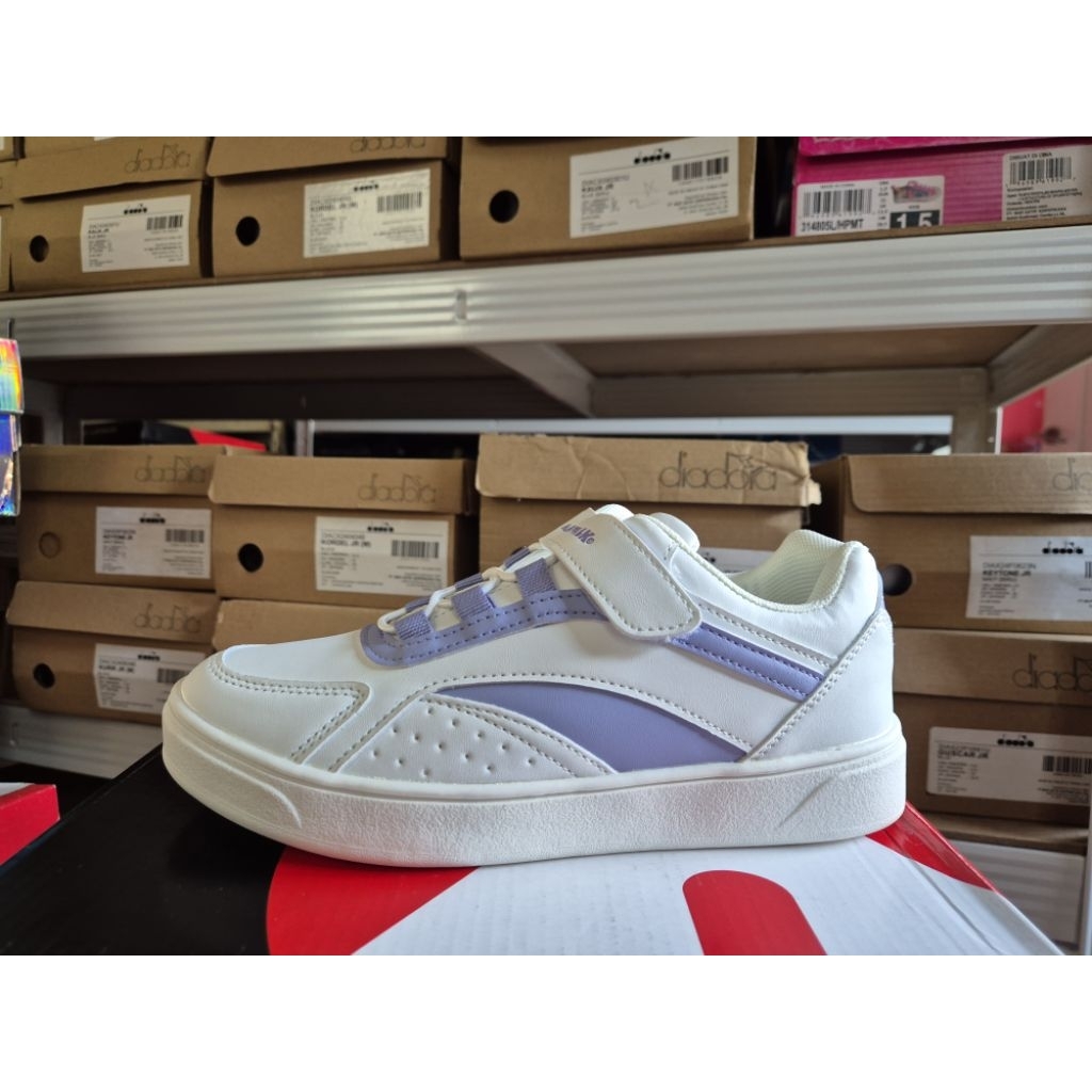 Airwalk Colby JR White/Purple (Putih/Ungu) Sepatu Sneakers Anak Original| Kids Sneakers Shoes Airwal